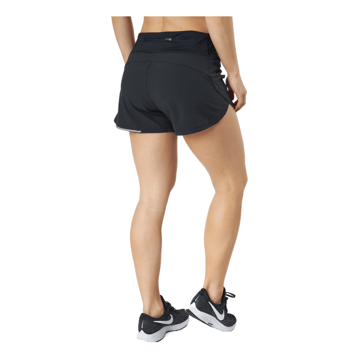 Aero 4 Inch Shorts Black/silver Reflective