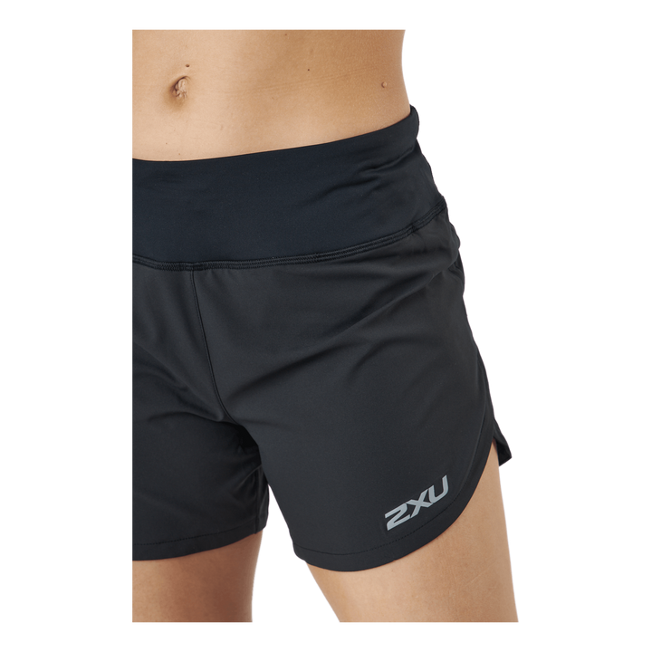 Aero 4 Inch Shorts Black/silver Reflective