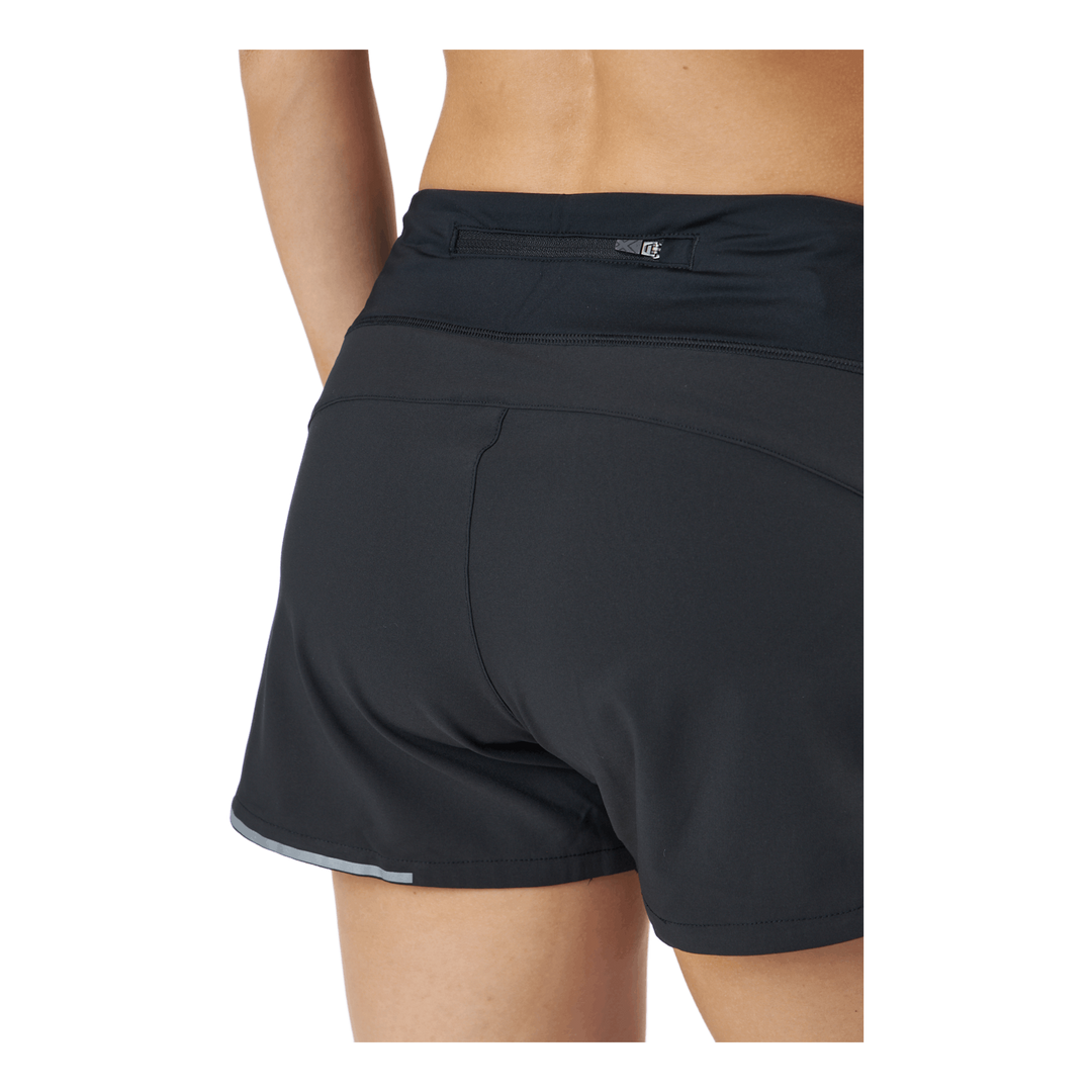 Aero 4 Inch Shorts Black/silver Reflective