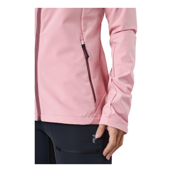 W Explore Hood Jacket Warm Blush