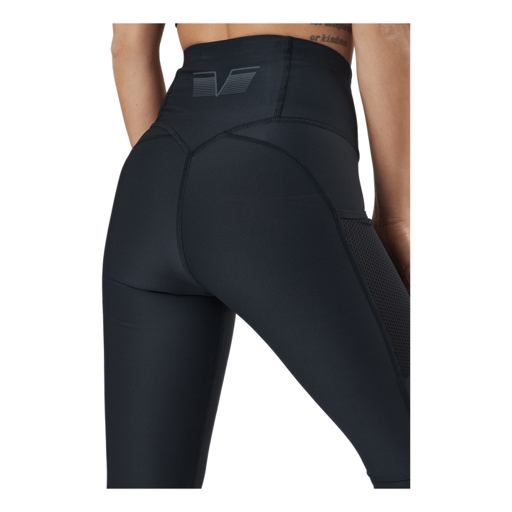 Mesh Pocket Leggings Black