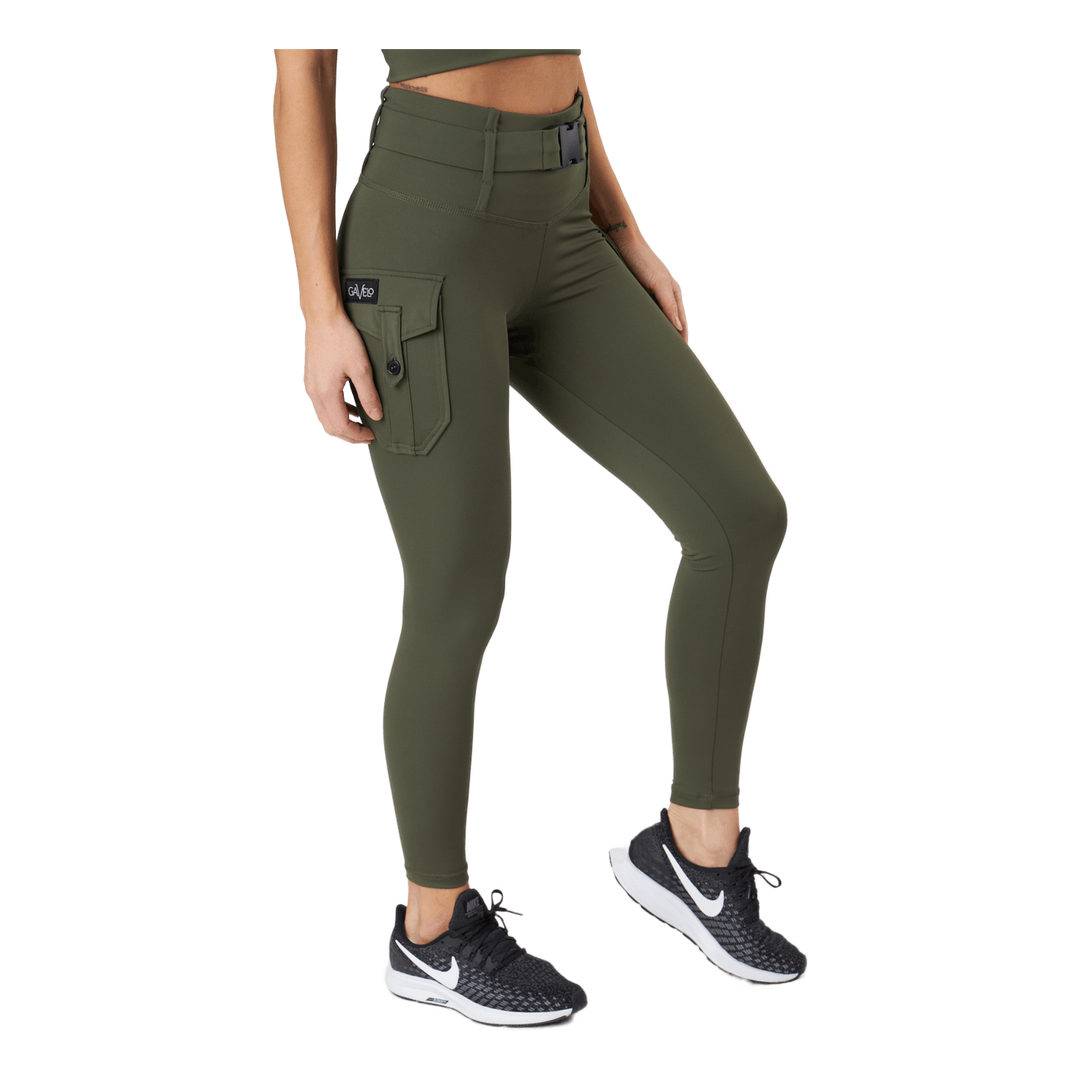 Cargo Leggings Military Green
