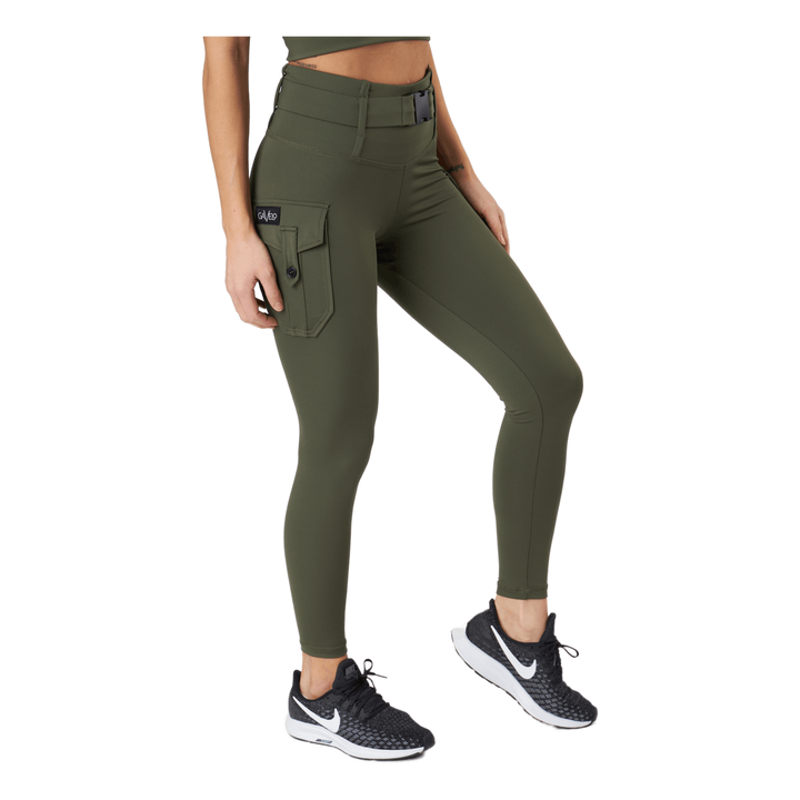 Cargo Leggings Military Green