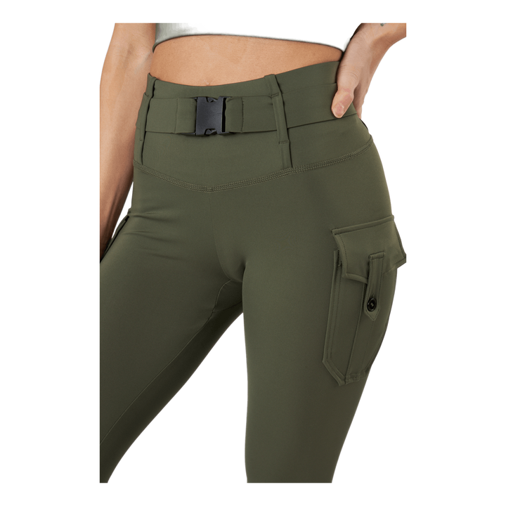 Cargo Leggings Military Green