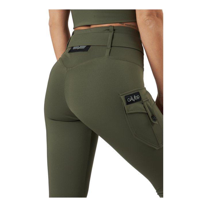 Cargo Leggings Military Green