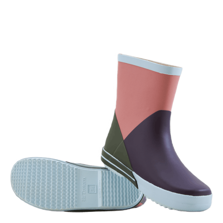 Arild Short Boot Blackberry/light Rose