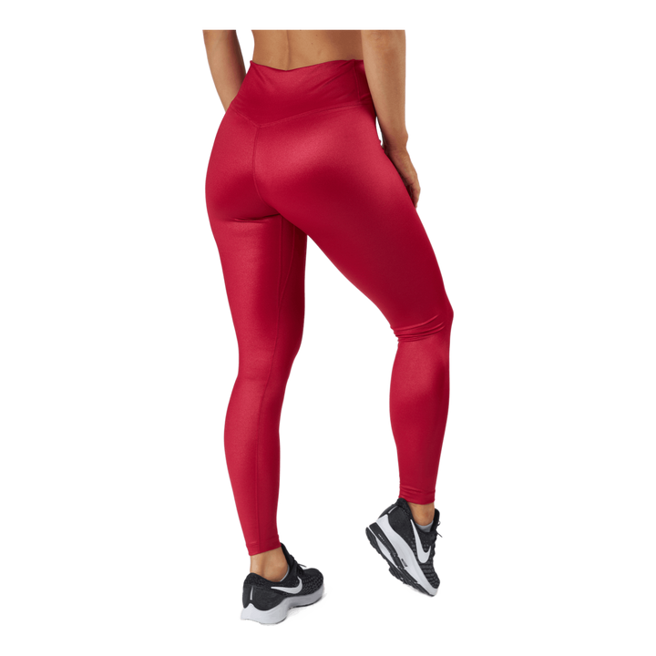 Nike Dri-fit One Women's Mid-r Mystic Hibiscus/white