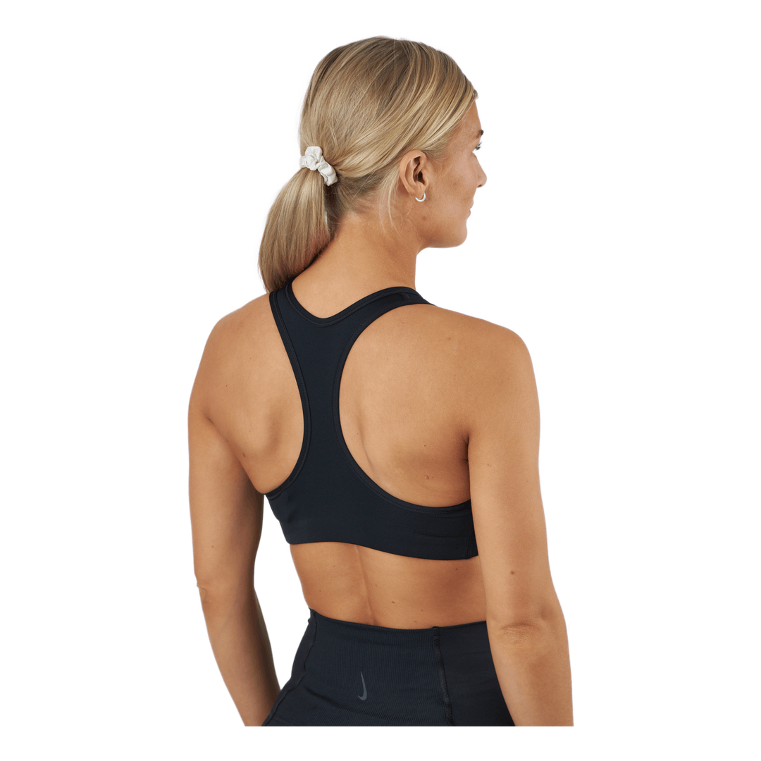 Dri-FIT Swoosh Women's Medium-Support Graphic Sports Bra BLACK/WHITE/PARTICLE GREY