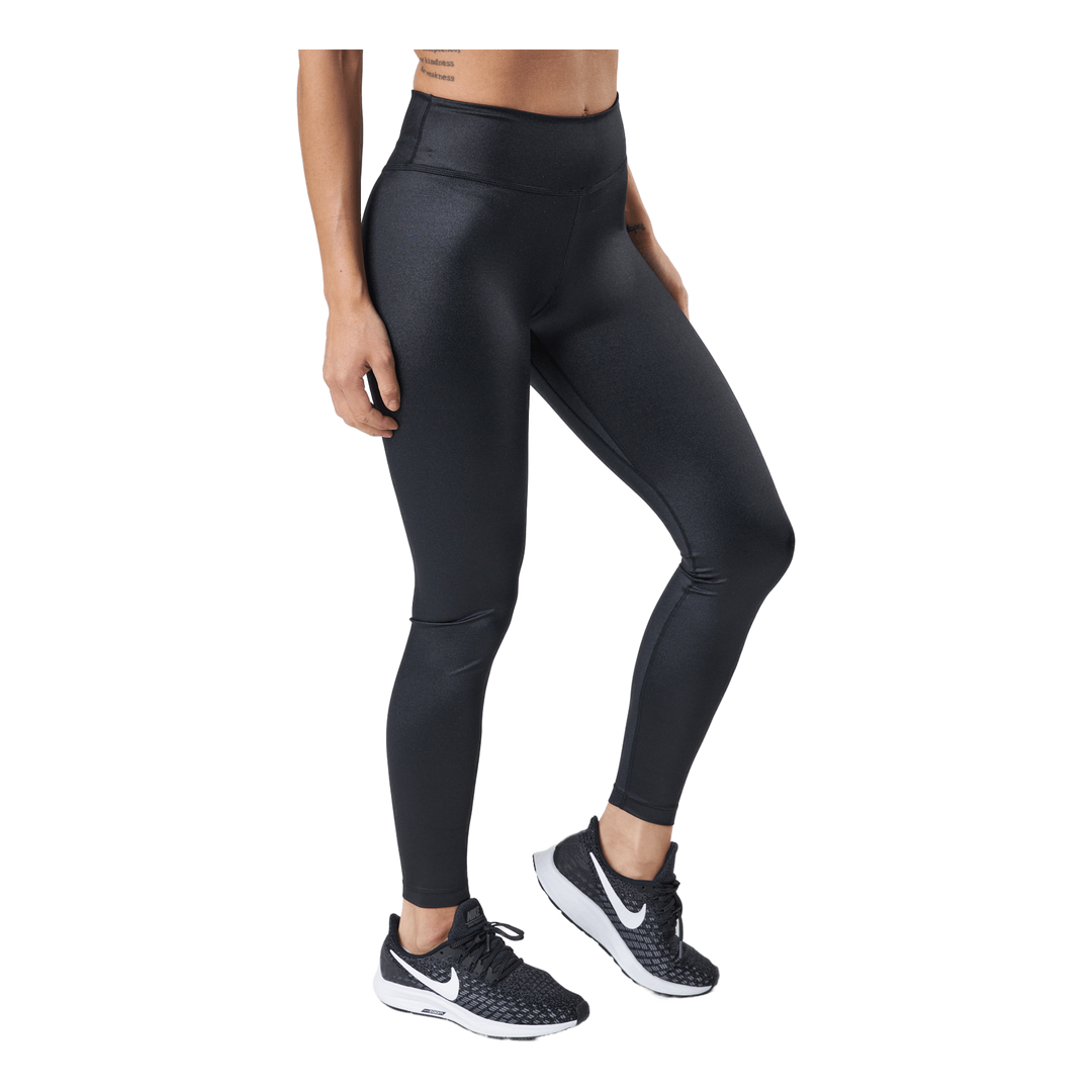 Dri-FIT One Women's Mid-Rise Shine Leggings BLACK/WHITE