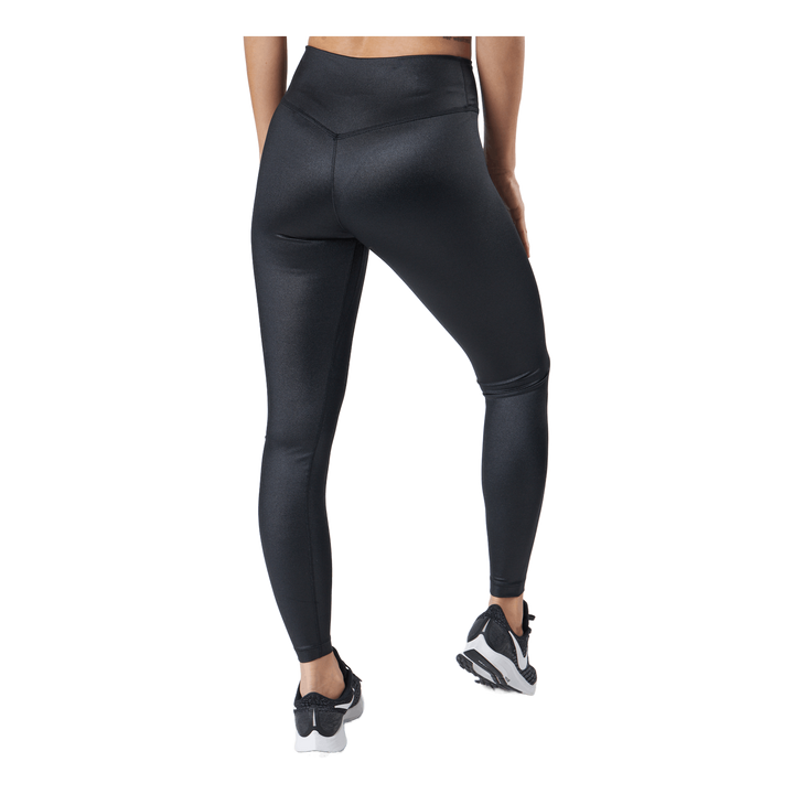 Dri-FIT One Women's Mid-Rise Shine Leggings BLACK/WHITE