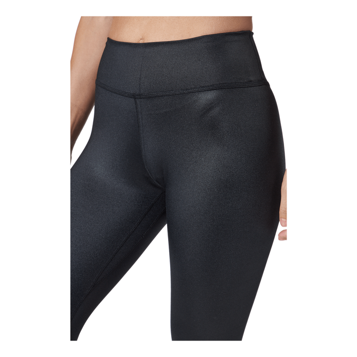 Dri-FIT One Women's Mid-Rise Shine Leggings BLACK/WHITE