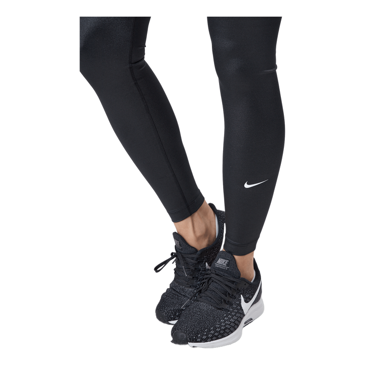 Dri-FIT One Women's Mid-Rise Shine Leggings BLACK/WHITE