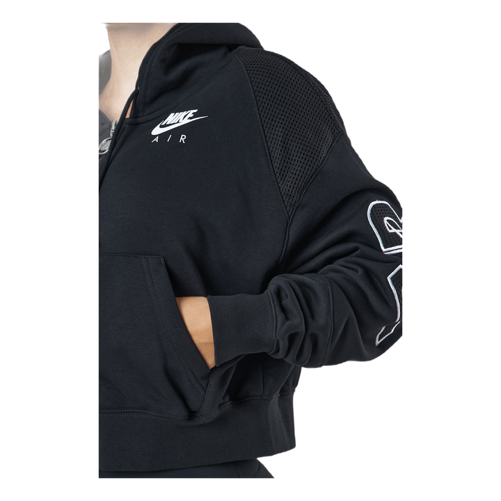 Nike Air Women's Full-zip Flee Black/black/white