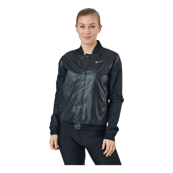 Swoosh Run Women's Running Jacket BLACK/WHITE
