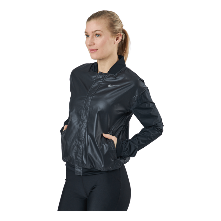 Swoosh Run Women's Running Jacket BLACK/WHITE