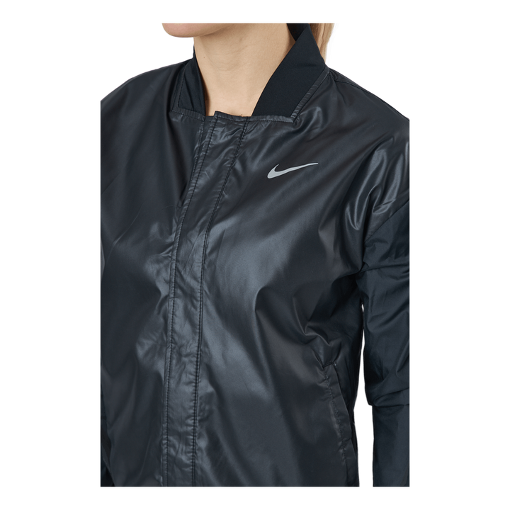 Swoosh Run Women's Running Jacket BLACK/WHITE