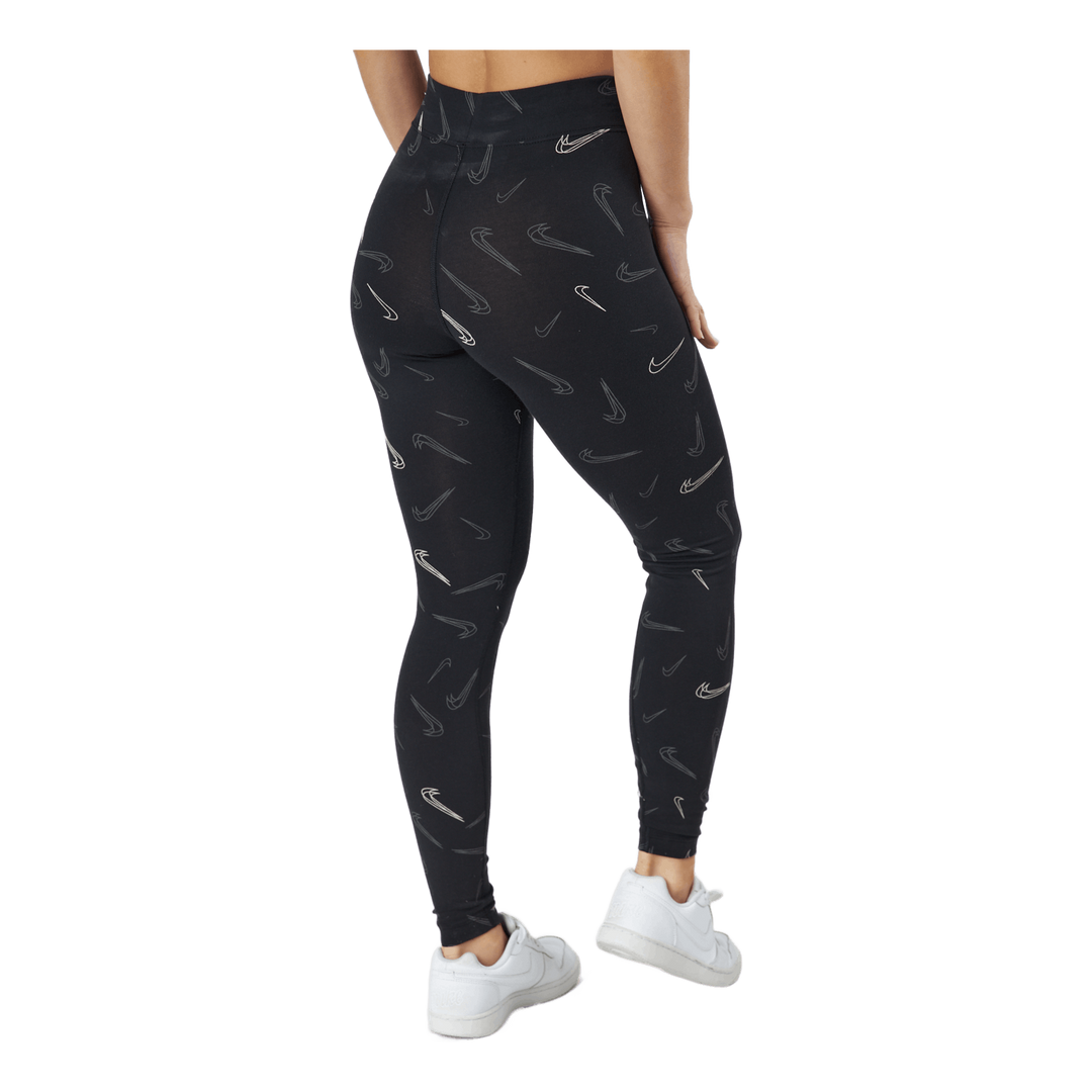 W Nsw Hw Tight Aop Prnt Black/white