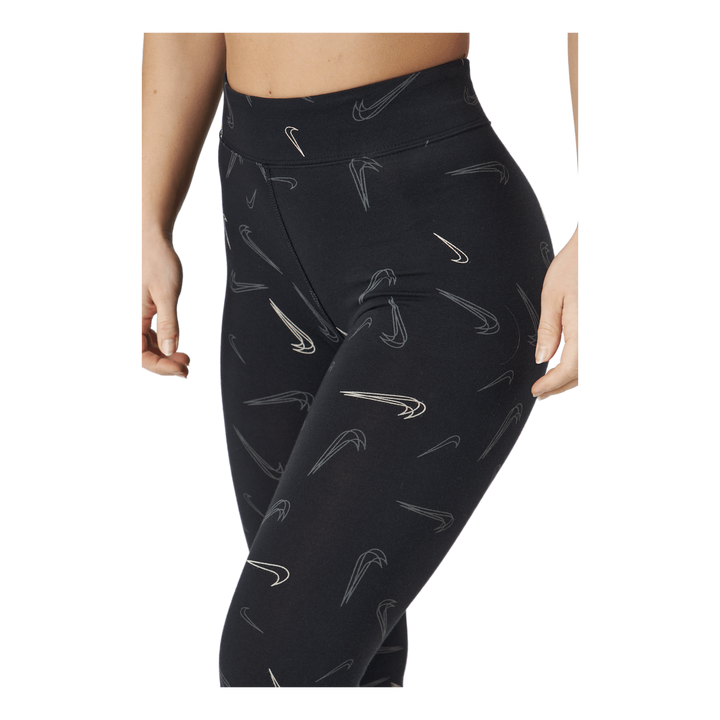 W Nsw Hw Tight Aop Prnt Black/white