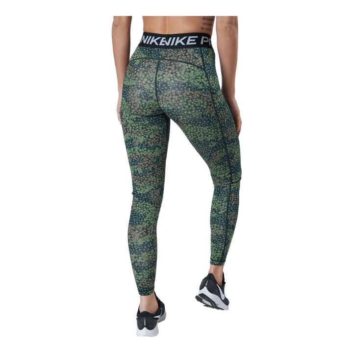 Nike Pro Dri-fit Women's Print Treeline/black/white