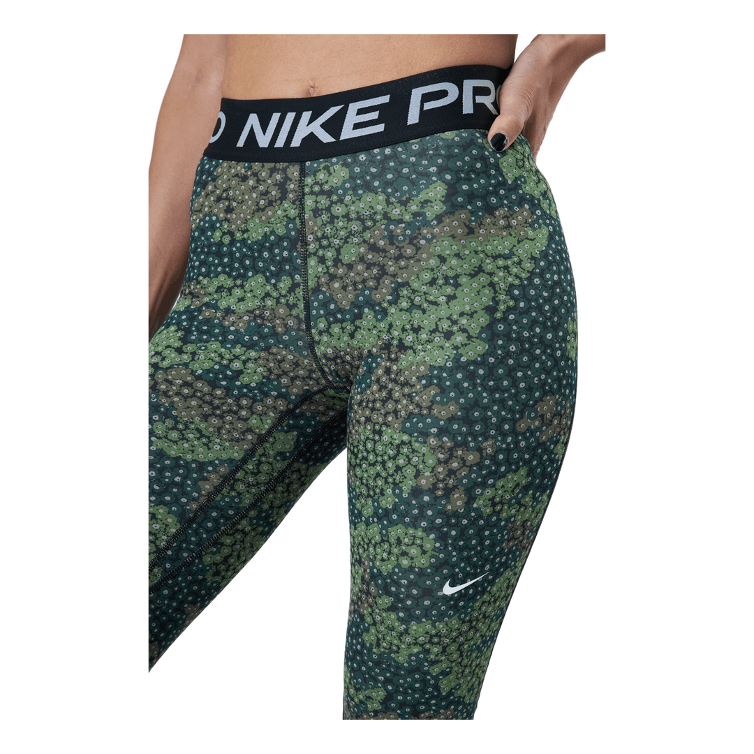 Nike Pro Dri-fit Women's Print Treeline/black/white