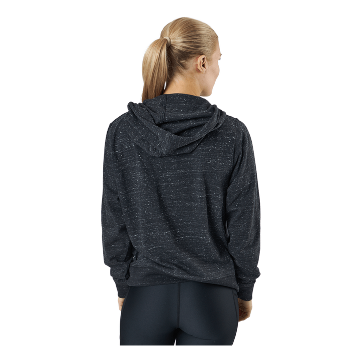 Sportswear Gym Vintage Women's Pullover Hoodie BLACK/WHITE