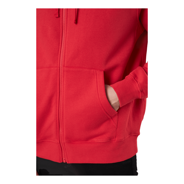 Sportswear Club Fleece Men's Full-Zip Hoodie UNIVERSITY RED/UNIVERSITY RED/WHITE