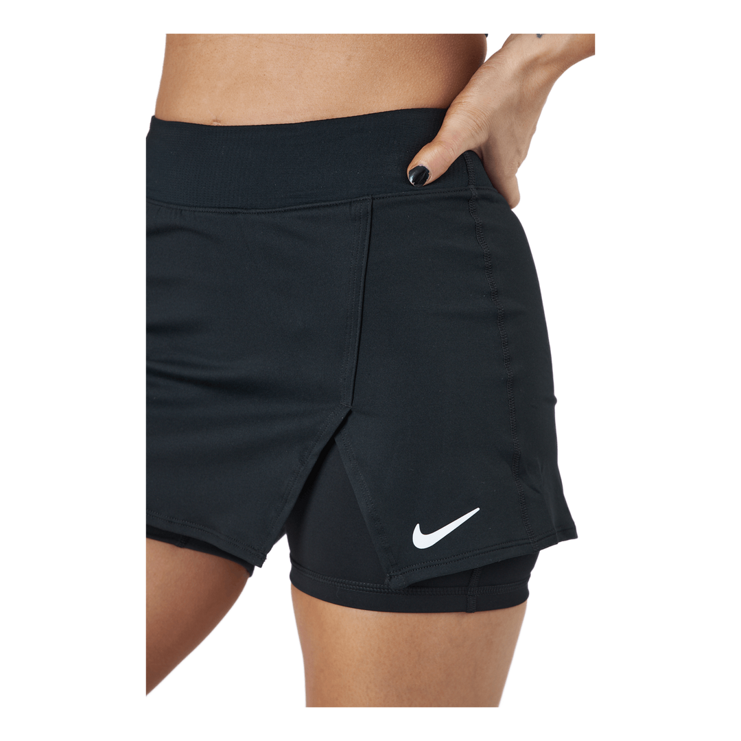NikeCourt Dri-FIT Victory Women's Tennis Skirt BLACK/WHITE