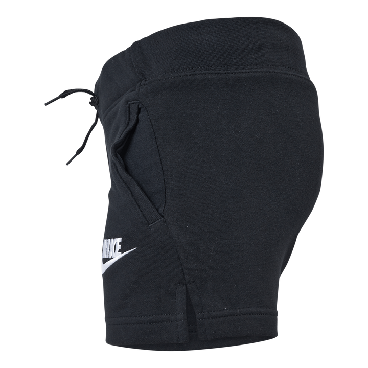 Sportswear Club Big Kids' (Girls') French Terry Shorts BLACK/WHITE