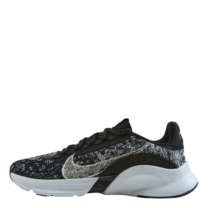 SuperRep Go 3 Flyknit Next Nature Women's Training Shoes BLACK/METALLIC SILVER-WHITE