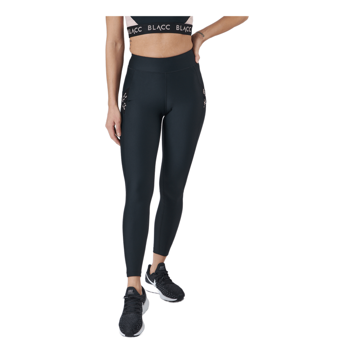 Power X High Waist Tights Black / Pink