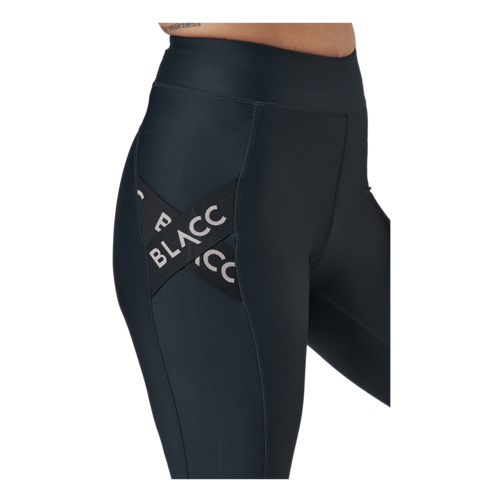 Power X High Waist Tights Black / Pink