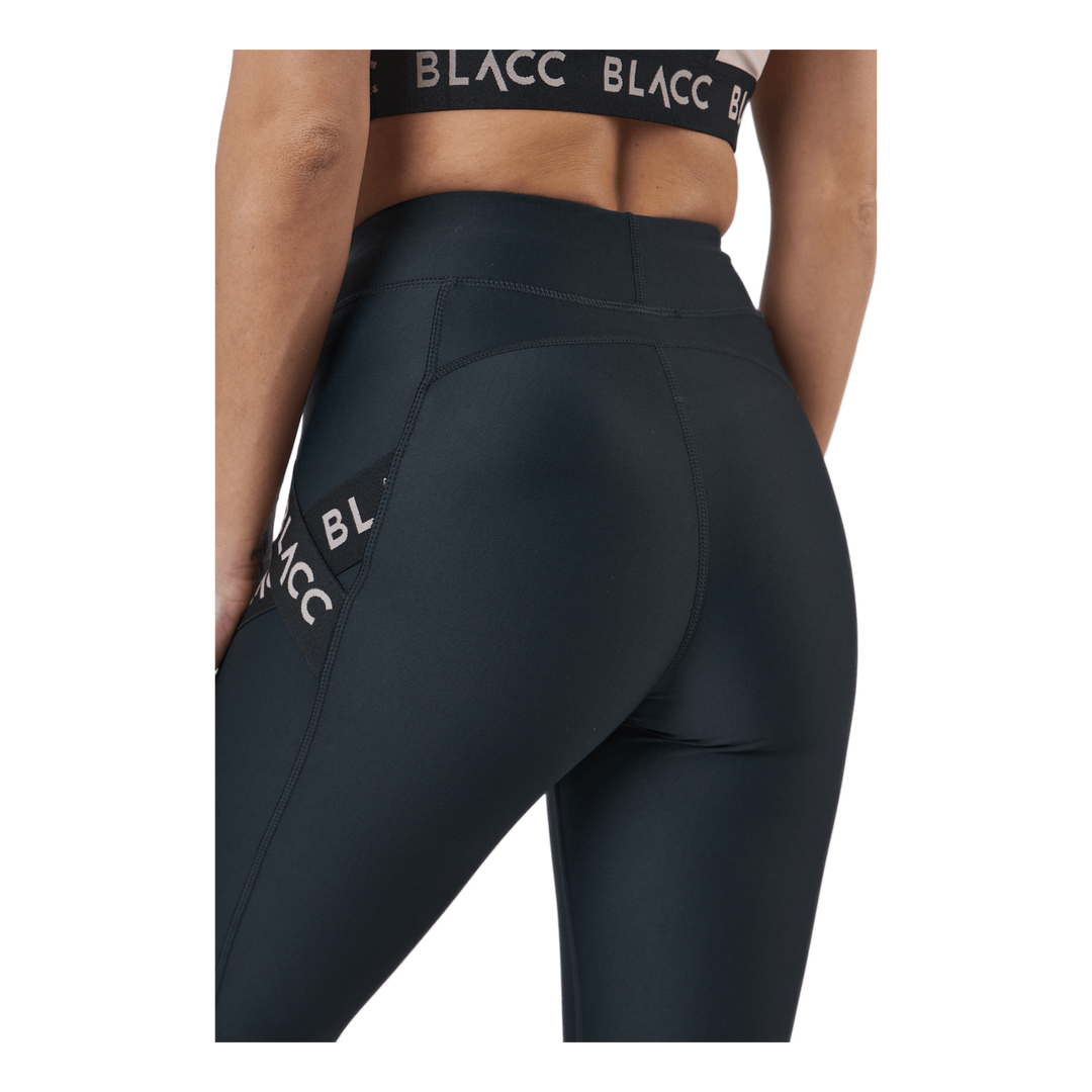 Power X High Waist Tights Black / Pink