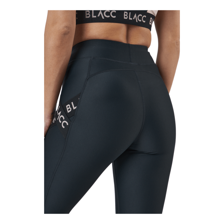 Power X High Waist Tights Black / Pink