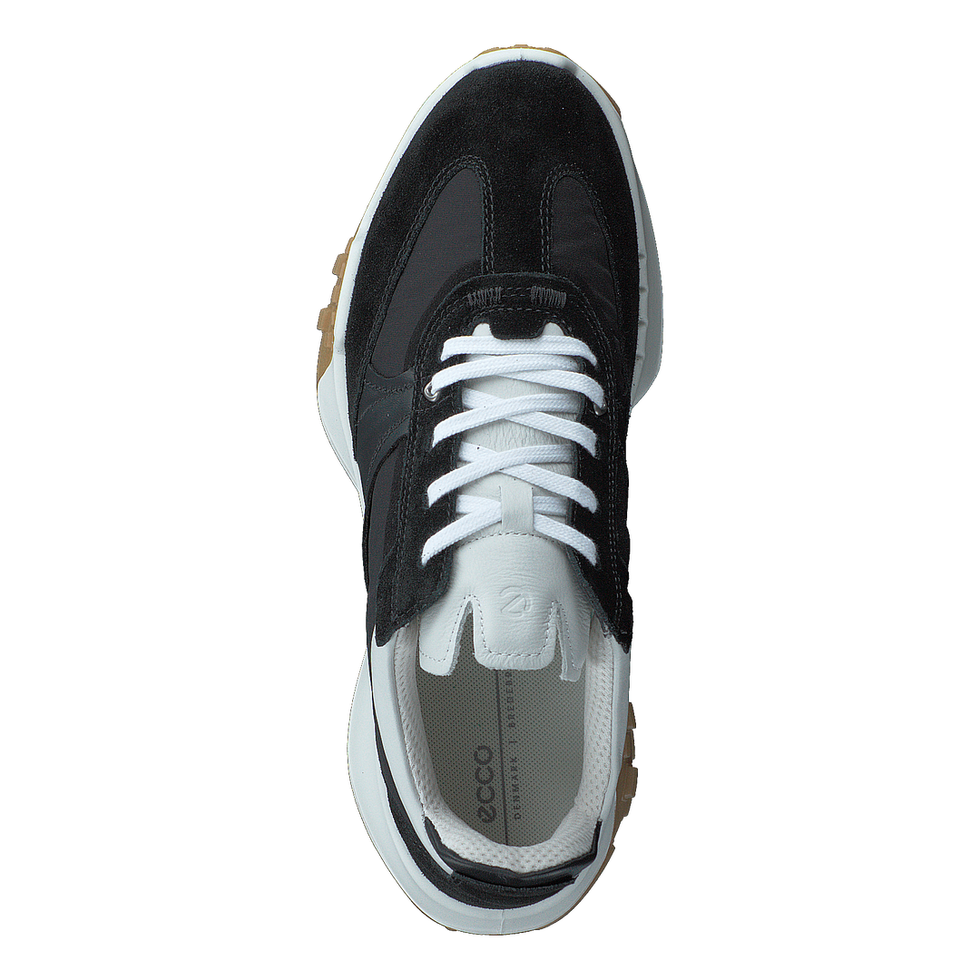 Ecco Retro Sneaker W Black/black/black/white