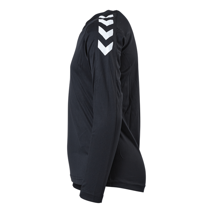 Hmlcore Xk Poly Jersey L/s Kid Black