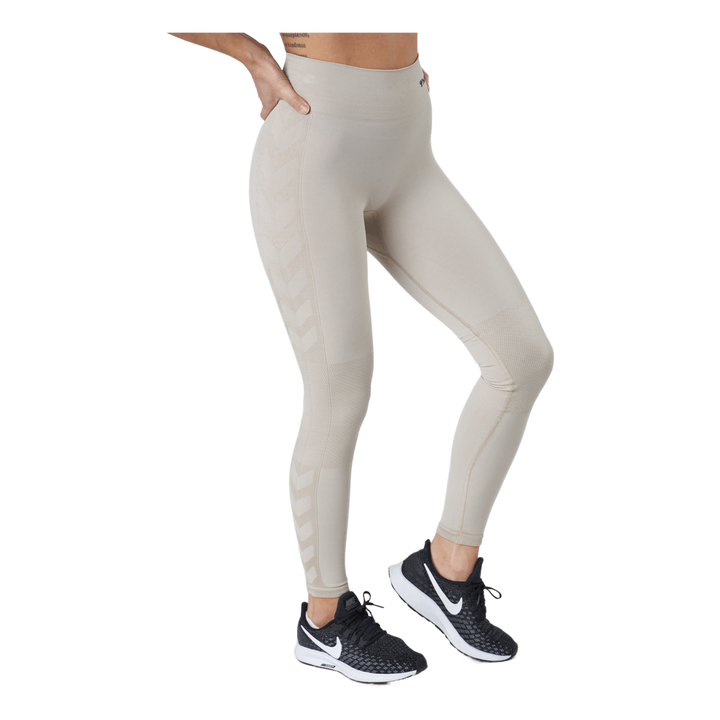 Hmlclea Seamless Mid Waist Tig Chateau Gray