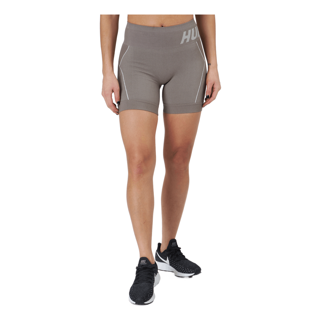Hmlte Christel Seamless Shorts Chateau Gray/driftwood Melange