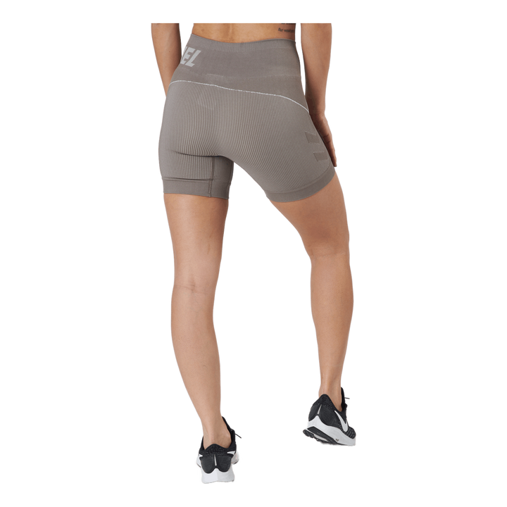 Hmlte Christel Seamless Shorts Chateau Gray/driftwood Melange