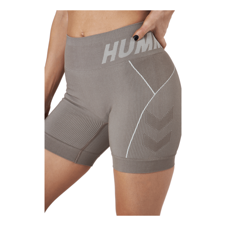 Hmlte Christel Seamless Shorts Chateau Gray/driftwood Melange