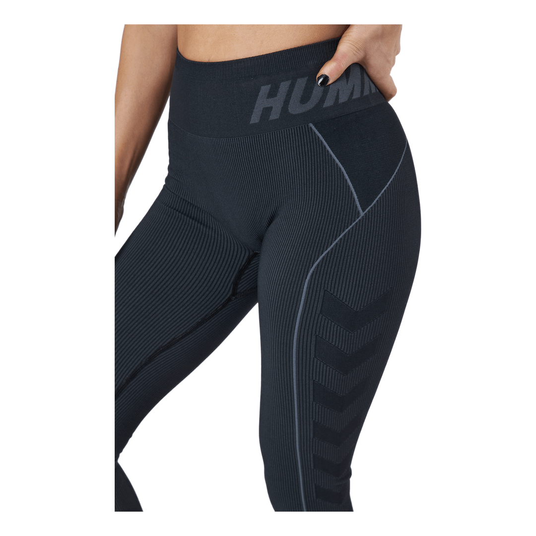 Hmlte Christel Seamless Mw Tig Black/asphalt Melange