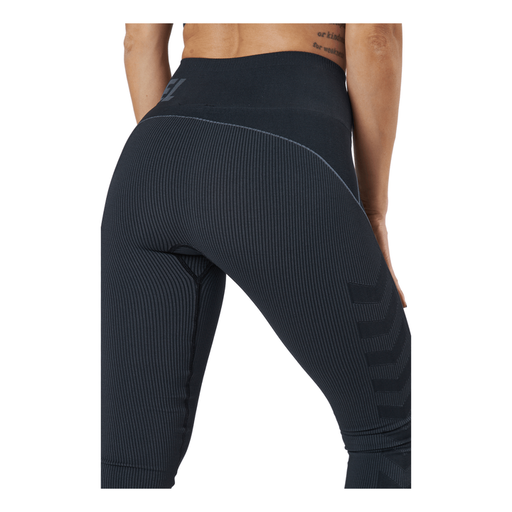Hmlte Christel Seamless Mw Tig Black/asphalt Melange