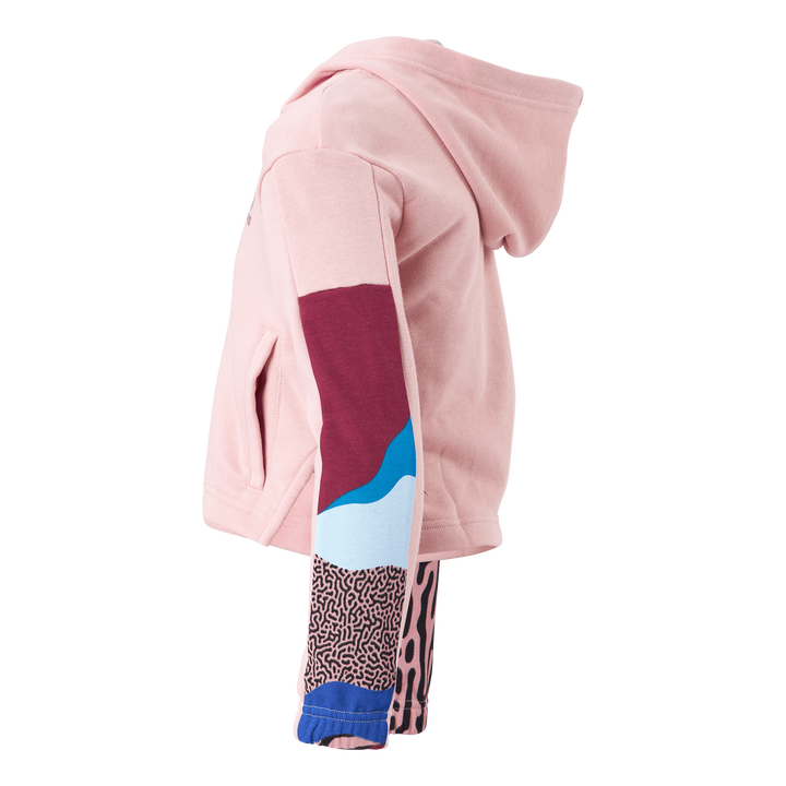 G Aop Cotton Ts Top:wonder Mauve/legacy Burgun