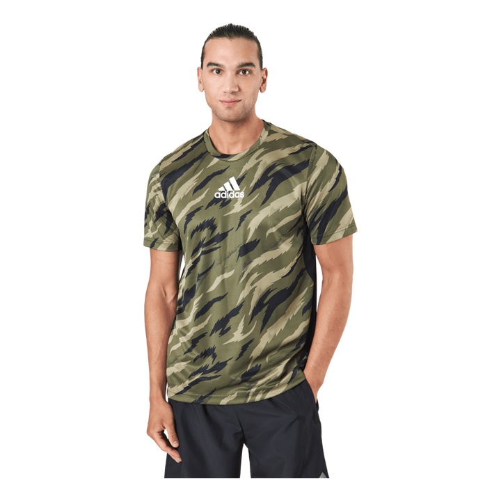 Feelstrcamo Tee Focus Olive/white