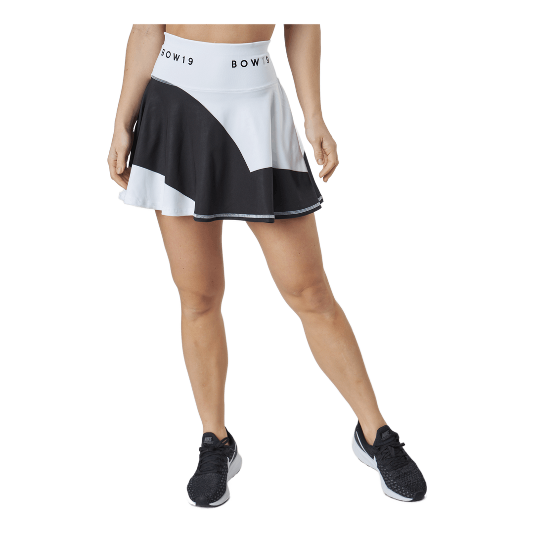 Bianca /print Skirt Big Stripe White/black