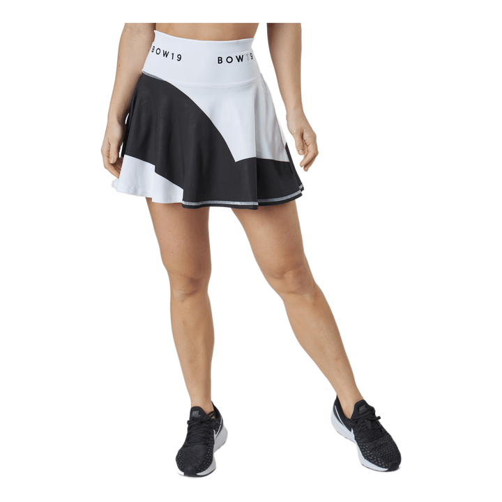 Bianca /print Skirt Big Stripe White/black