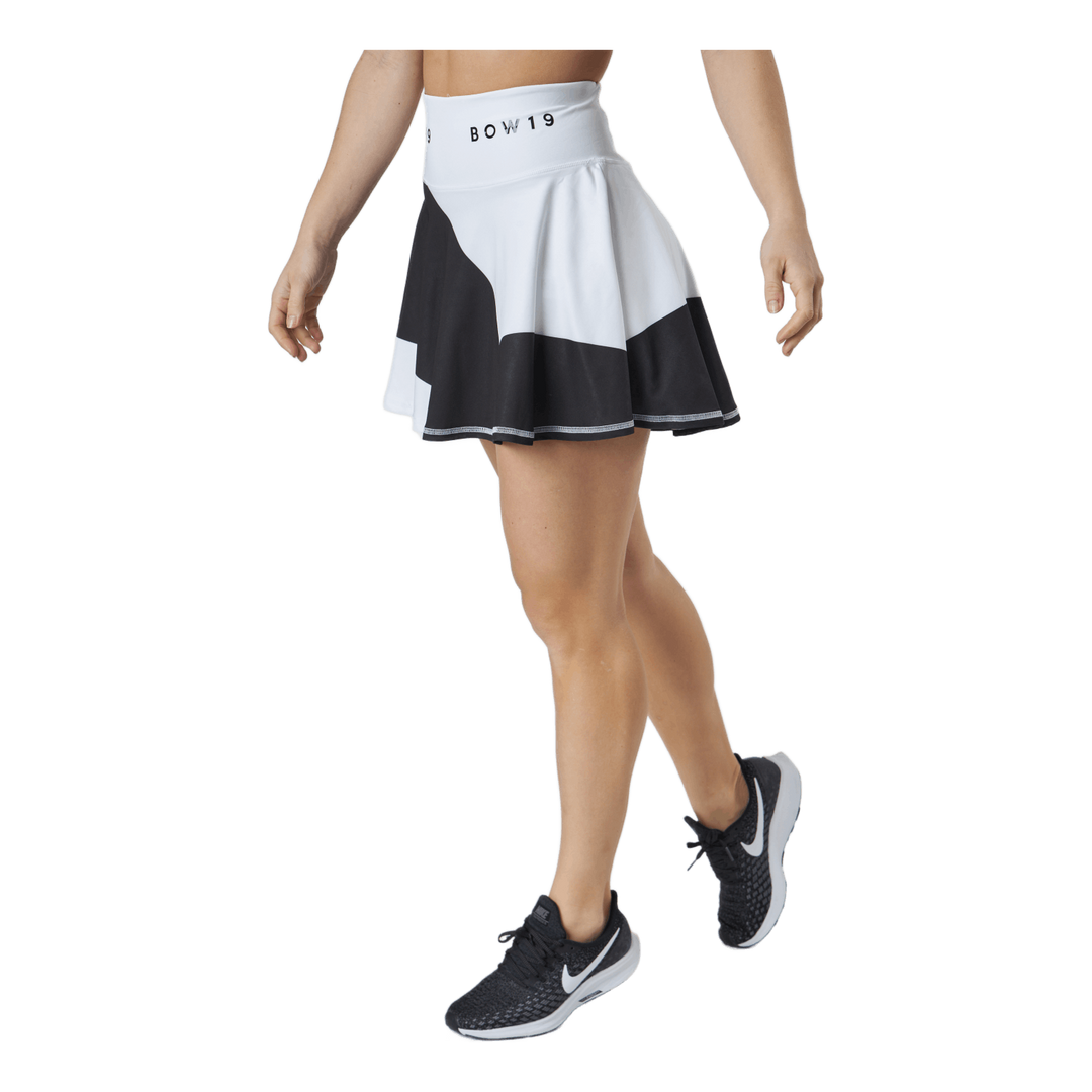 Bianca /print Skirt Big Stripe White/black