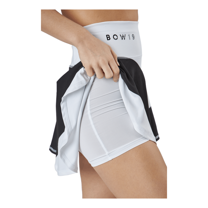 Bianca /print Skirt Big Stripe White/black