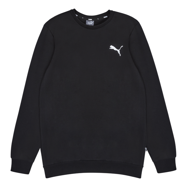 Ess Small Logo Crew Fl Puma Black-cat