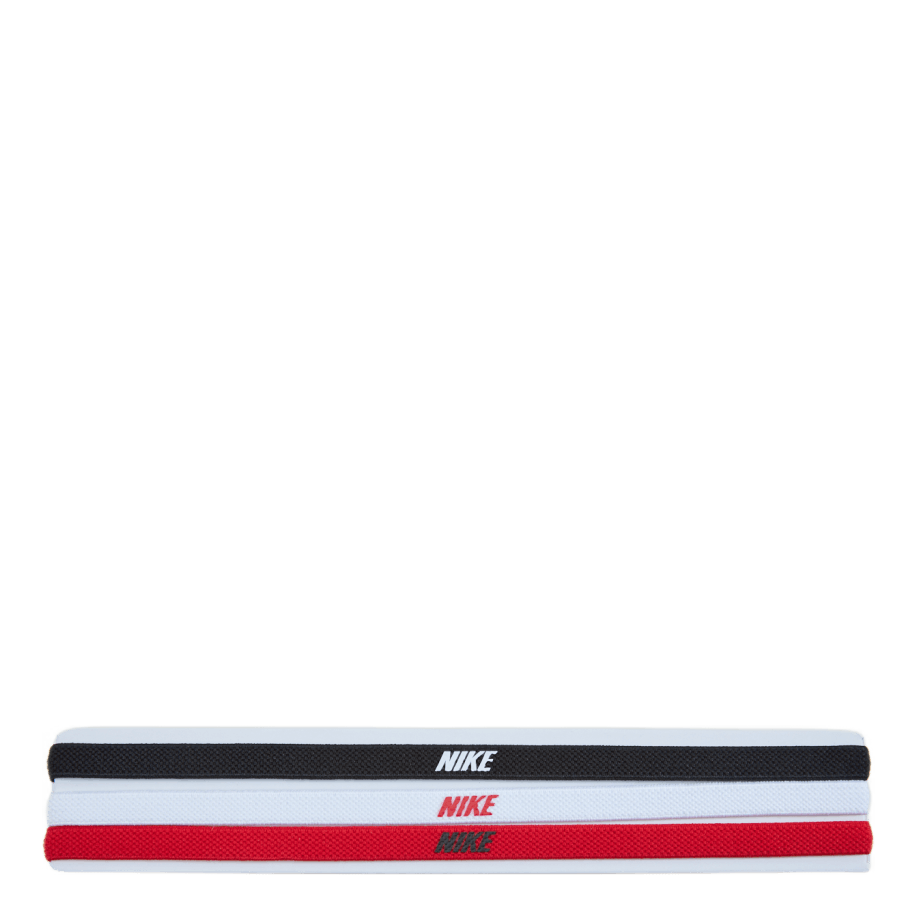 Nike Elastic Headbands 2.0 3 P Black/white/university Red