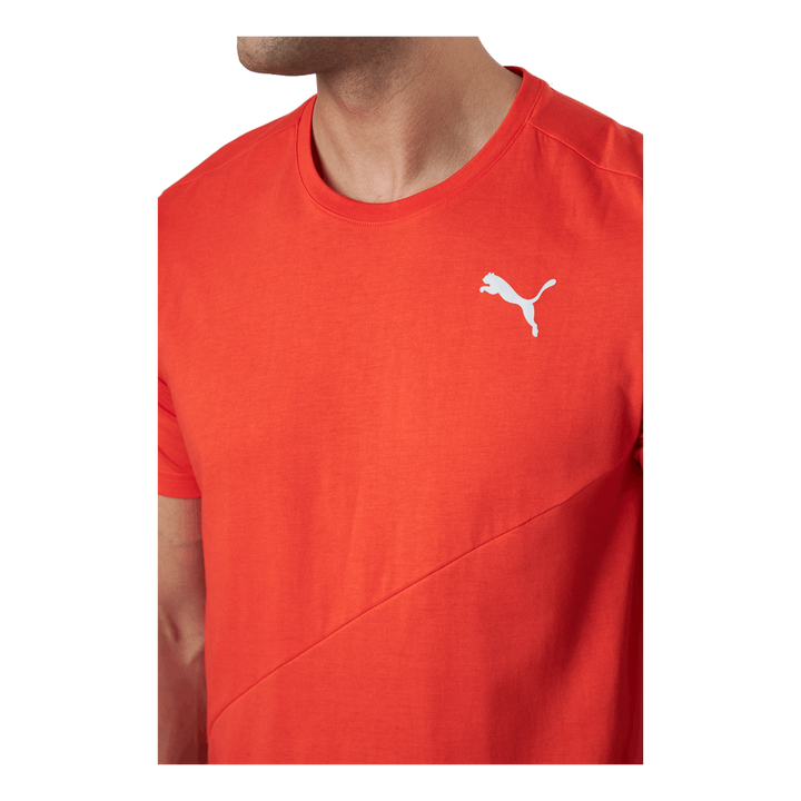 Train Logo Ss Tee Cherry Tomato